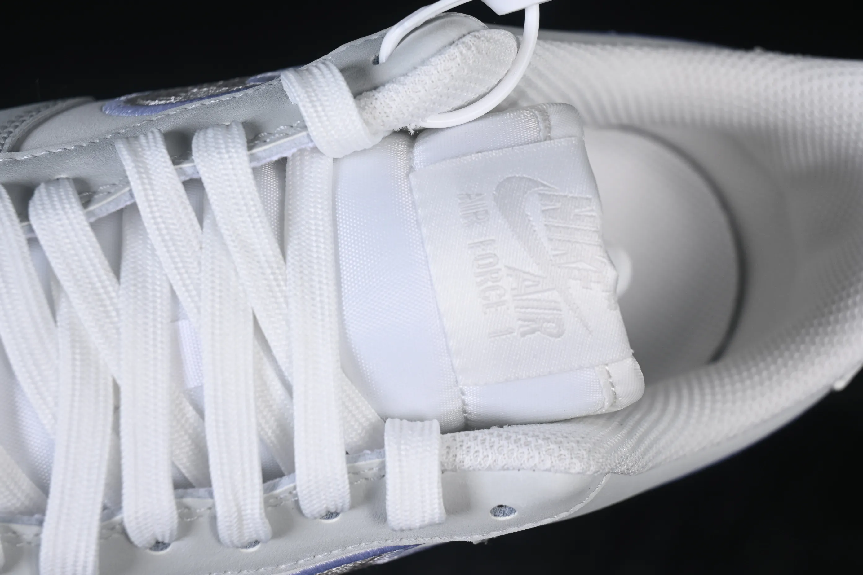 All categories Nk Air Force 1 Air Force series Nk Air Force 1 Low Air Force low-top Nike Air Force 1'07 Low white and gray embroidery Air Force 1 low-top casual sneakers IB6842-100